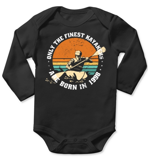 Kayak-Rafting KAYAKER Vintage 1998 Birthday Long Sleeve Baby One-Piece