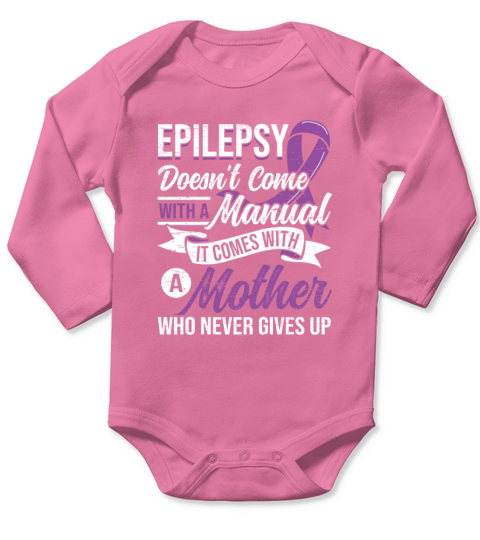 Mom Epilepsy Purple Ribbon Epileptic Epilepsy Long Sleeve Baby One-Piece