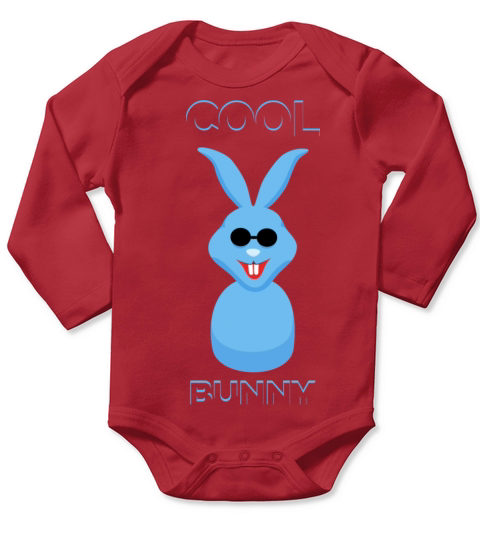 New Cool Bunny Vector design Long Sleeve Baby One-Piece