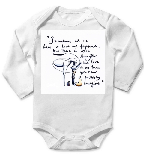 Sometimes all we feel is Tired Long Sleeve Baby One-Piece