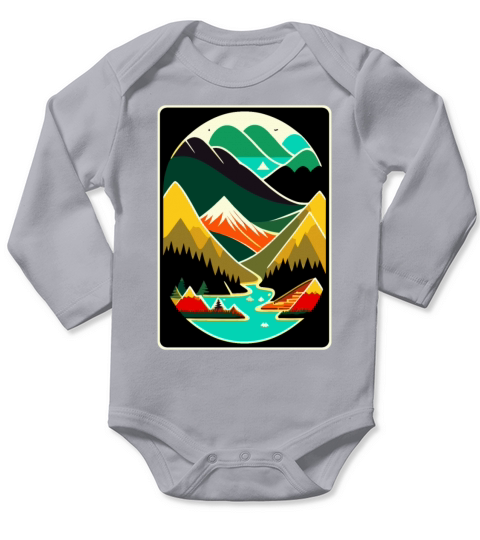 the Beauty of Nature - Hiking and Camping Long Sleeve Baby One-Piece