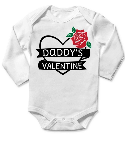 Valentimes Day Daddys Valentine Day Gift885 Long Sleeve Baby One-Piece