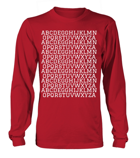 Alphabets Long sleeved Unisex