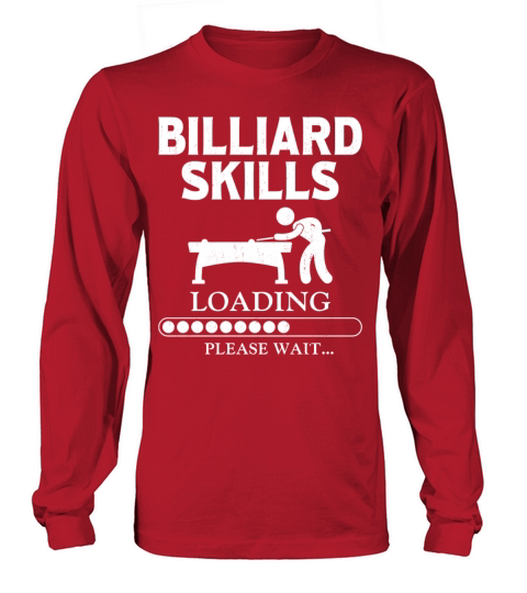 Billiards Pool Player Ball Vintage Long sleeved Unisex