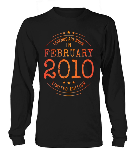 Birthday February 2010 Limited Edition Vintage Long sleeved Unisex