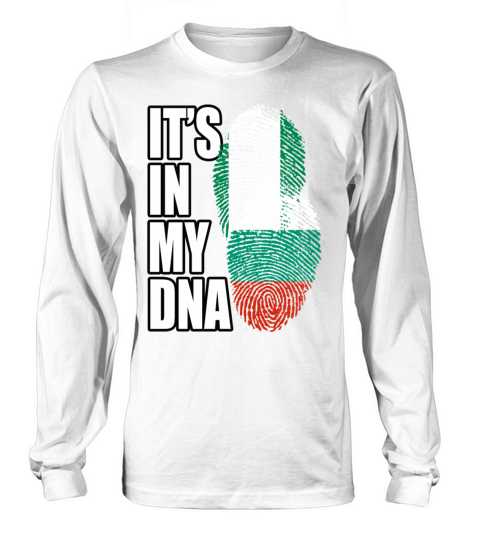 Bulgarian And Nigerian Mix Heritage DNA Flag Long sleeved Unisex