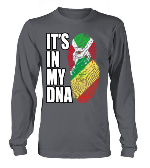 Burundian And Congolese Republic Mix Heritage DNA Long sleeved Unisex