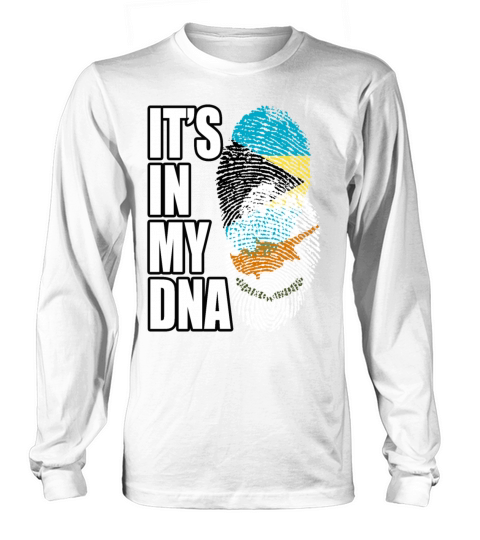 Cypriot And Bahamian Mix Heritage DNA Flag Long sleeved Unisex