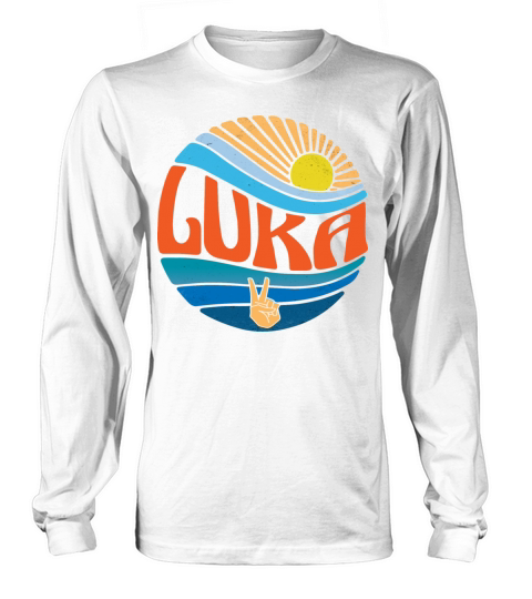 Luka Shirt Vintage Sunset Luka Groovy Tie Dye Long sleeved Unisex