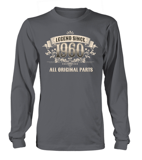 Retro Vintage Legend Since 1960 Original Parts Long sleeved Unisex