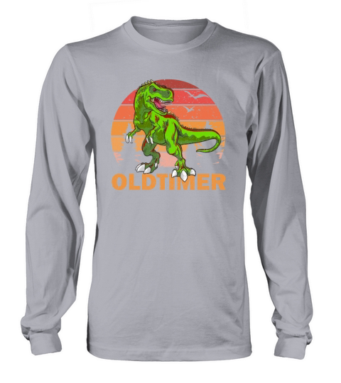 Vintage Dino T-Rex Men Dad Fathers Day Long sleeved Unisex