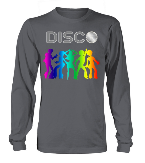 Vintage Retro 1970s Rainbow Disco Dancers Long sleeved Unisex