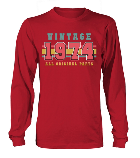 Year 1974 Vintage Gift Long sleeved Unisex
