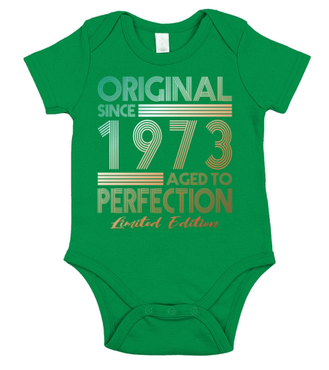 50th birthday vintage 1973 original since 1973 Short Sleeve Baby One-Piece