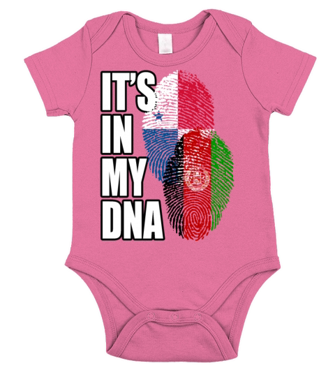 Afghan And Panamanian Mix Heritage DNA Flag Short Sleeve Baby One-Piece