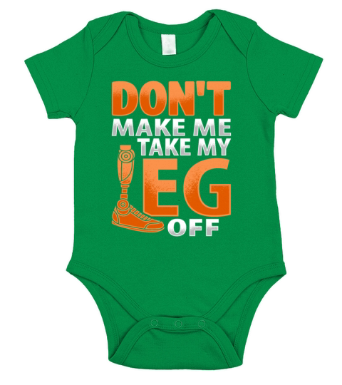 Amputee Joke Leg Prosthetic Design for a Leg Short Sleeve Baby One-Piece
