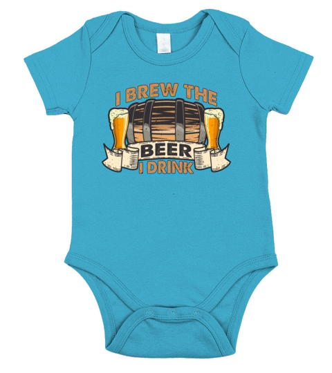 Beer Brewing I Brew The Beer I Craft Beer Brewer Short Sleeve Baby One-Piece