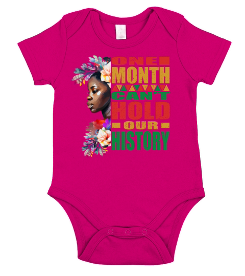BLM Pride African American Black History Month Short Sleeve Baby One-Piece