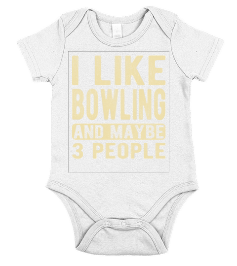 Bowling Saying Short Sleeve Baby One-Piece