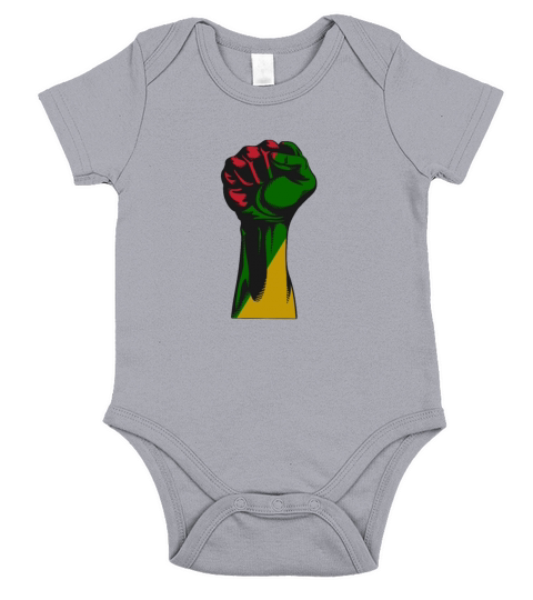 Cool African Ancestry Pride Flag Black History Short Sleeve Baby One-Piece