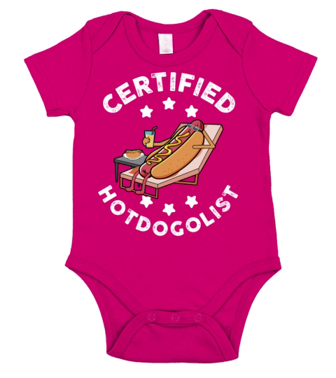 Cool Hot Dog Design For Men Women Boys Sausage Hot Short Sleeve Baby One-Piece