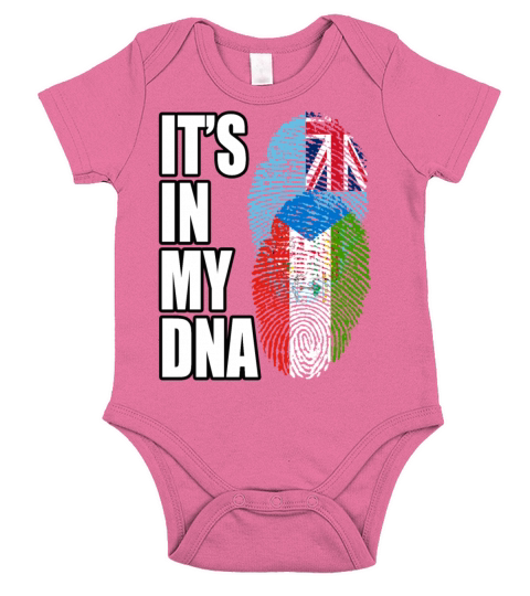Fijian And Equatorial Fijian Mix Heritage DNA Flag Short Sleeve Baby One-Piece