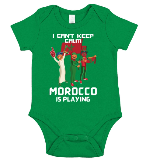 I cant keep calm Morocco is playing Moroccan Short Sleeve Baby One-Piece