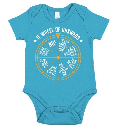 IT Support Wheel Of Fortune Tech Specialist Nerd Short Sleeve Baby One-Piece