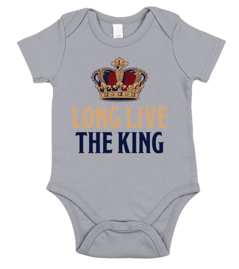 Long Live King Charles Third Coronation 2023 Short Sleeve Baby One-Piece
