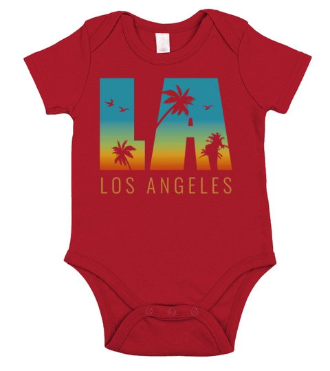 Los Angeles LA California Gift Short Sleeve Baby One-Piece