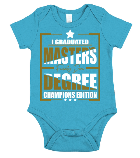 Masters Degree Short Sleeve Baby One-Piece