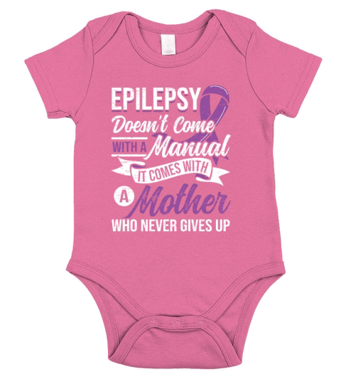 Mom Epilepsy Purple Ribbon Epileptic Epilepsy Short Sleeve Baby One-Piece