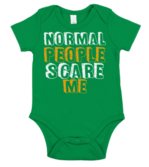 Normal People Scare Me Short Sleeve Baby One-Piece
