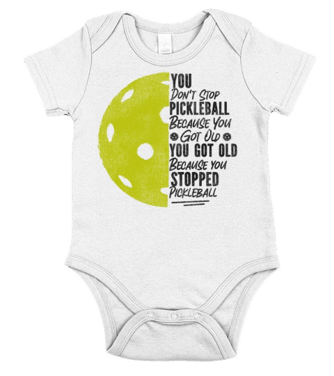 Pickleball Grandma Grandpa Vintage Short Sleeve Baby One-Piece