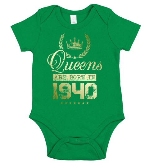 Queens born in 1940 Short Sleeve Baby One-Piece