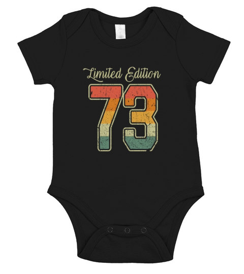 Retro Limited Edition 49 Vintage 1973 Short Sleeve Baby One-Piece