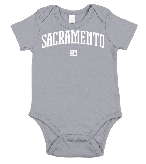 Sacramento California Vintage Short Sleeve Baby One-Piece