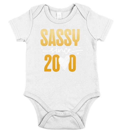 Sassy Since 2000 Decade 2000s Millenium Vintage Short Sleeve Baby One-Piece