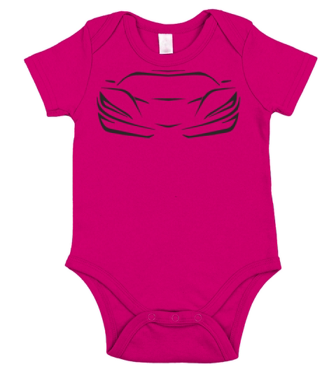 Sportscar Silhouette Short Sleeve Baby One-Piece