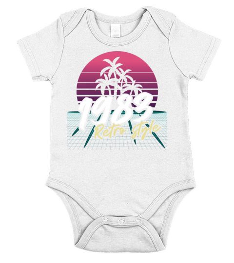 SW 1983 retro style Short Sleeve Baby One-Piece
