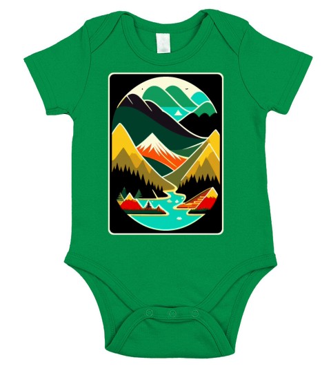 the Beauty of Nature - Hiking and Camping Short Sleeve Baby One-Piece