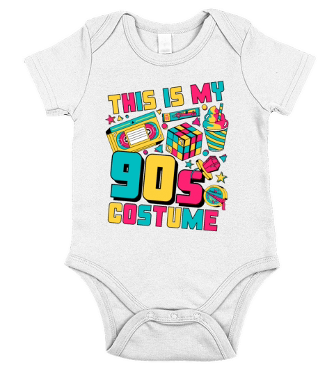 This Is My 90s Costume 90s Outfit Party Short Sleeve Baby One-Piece