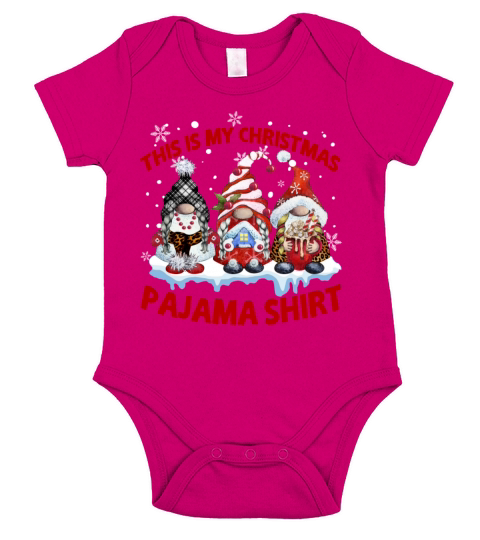 This is my Christmas pajamas Gnomes Tee Shirt Coup Short Sleeve Baby One-Piece