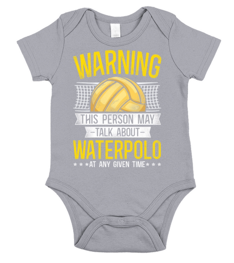 Water Polo Vintage Warning This Short Sleeve Baby One-Piece