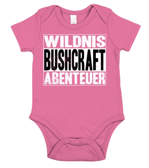 Wilderness Bushcraft Saying Outdoor Short Sleeve Baby One-Piece