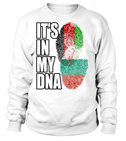 Bulgarian And Afghanistan Mix Heritage DNA Flag Sweatshirt Unisex