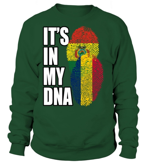 Chadian And Bolivian Mix Heritage DNA Flag Sweatshirt Unisex