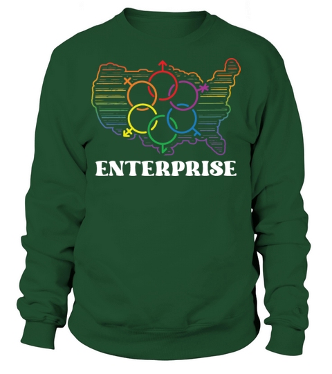 Enterprise Pride Flag Pride Month LGBTQ Flag LGBT Sweatshirt Unisex