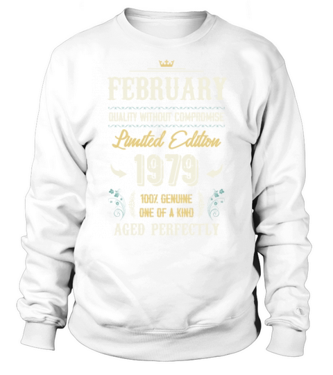 February 1979 Vintage Birthday Present Sweatshirt Unisex