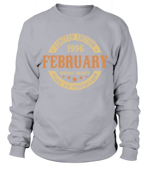 February 1996 Vintage Birthday Present Sweatshirt Unisex